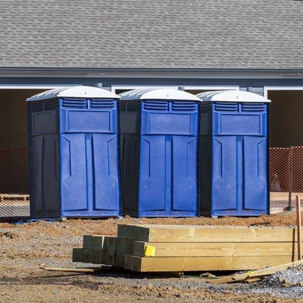 what is the expected delivery and pickup timeframe for the portable toilets in Chehalis Washington